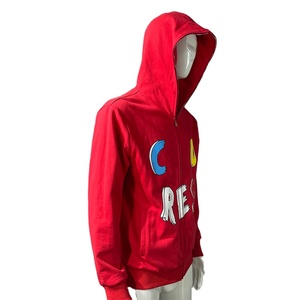 Sudadera con capucha y cremallera de algodón de alta calidad para hombre y mujer - Product Image 3