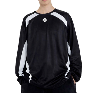 Camiseta Deportiva de Fútbol Americano de Manga Larga para Hombre, en Poliéster, con Paneles en Contraste, Ropa Deportiva, Logotipo Personalizado, Pedidos al Por Mayor OEM - Product Image 1