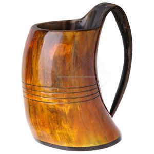 Solid Colored Horn Design Drinking <b>Mug</b> for Beer Drinking Indoor Decor Unique Material Design Drinking <b>Mug</b> - Product Image 3