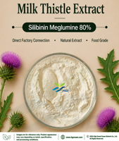 Fourniture directe d'usine HGO d'extrait de chardon-Marie naturel pur (qualité alimentaire) spécification silibinine méglumine 80% normalisée