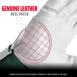 Premium Leather Customizable <b>Baseball</b> Batting Gloves Customized Colors Sizes Anti-Slip Hook Loop Closure Right/Left Hand - Product Image 2