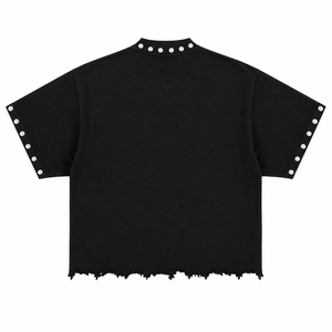 T-shirt personnalisé avec impression DTG, 100% coton jersey, style vintage tendance, manches courtes, unisexe, confortable à porter - Product Image 2