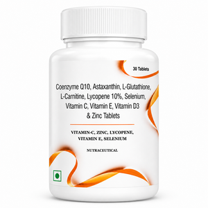 Comprimés de Coenzyme Q10, Astaxanthine et Zinc à Marque Blanche pour l'Énergie Antioxydante et le Soutien Quotidien au Bien-être - Product Image 1