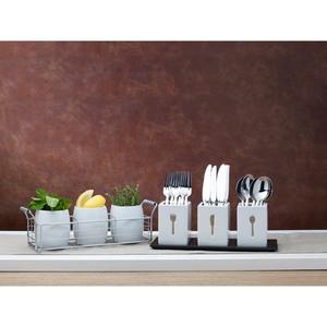 Moderno organizador de cubiertos con compartimentos separados, ideal para cuchillos, cucharas y tenedores, para oficina, despensa, hostales, mesas y eventos, de la India. - Product Image 3