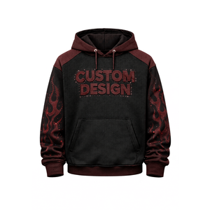 Fabricant de sweats à capuche surdimensionnés pour hommes, vente en gros, coton molletonné premium, impression personnalisée, mode hiver, streetwear - Product Image 1