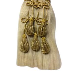 Este es un sporran de crin de caballo de gala completo de los Seaforth Highlanders Other Ranks, con cantle de lingotes de oro y borlas. - Product Image 2