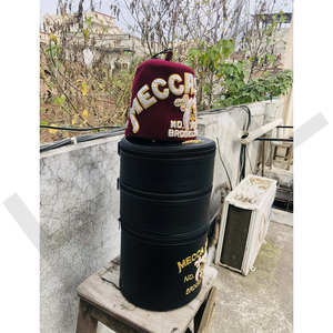 Chapeau Fez Maçonnique Vintage SHRINE Egypt Drum Corp en Feutre avec Strass – Casquette Franc-Maçon HSE - Product Image 2
