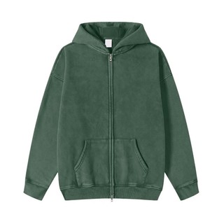 Nouveau Hoodie Homme Premium 2026, Streetwear, Grammage Lourd, Coupe Oversize, Zippé sans Cordon, Effet Délavé Vintage - Product Image 4