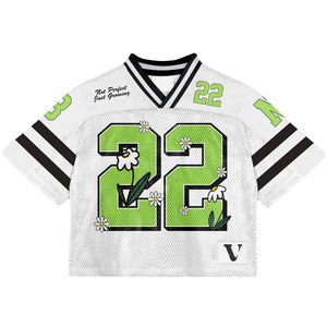 Maillots de football rétro américains personnalisés de haute qualité pour hommes, style streetwear, en maille sublimée, coupe ample, collection 2025 - Product Image 5