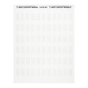 Étiquettes en polyester auto-laminantes Brady LaserTab, ovales mates, pour l'identification des câbles et des équipements de laboratoire - Product Image 2