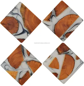 New Design High Quality Eco-Friendly Classic Square <b>Marble</b> <b>Coasters</b> & Mats with Customized Color for Home & Hotel Use - Product Image 6