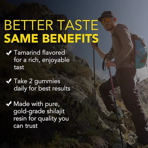 Gomitas de Shilajit Puro del Himalaya con Ashwagandha, Gomitas de Shilajit Sin Azúcar con 82% de Ácido Fúlvico y Minerales Traza para Hombres y Mujeres - Product Image 3