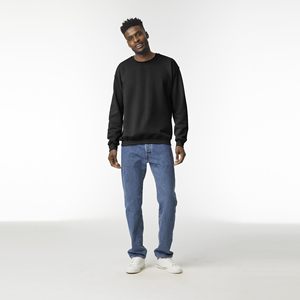<b>Men</b> Crew Neck Fleece Sweatshirt Soft Cotton Blend <b>Pullover</b> Top Bulk Supplier - Product Image 4