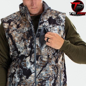 Chaleco Utilitario Softshell para Hombre, Cuello Alto, Cierre Completo, Múltiples Bolsillos con Cremallera, Chaleco para Caza, Pesca y Viajes, Resistente al Viento - Product Image 3
