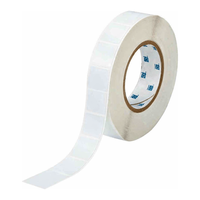 Label Poliester Kriogenik Ultra-Tipis Brady -196C Tahan Lama, Matt, Perekat Sendiri untuk Printer Inti 3 inci