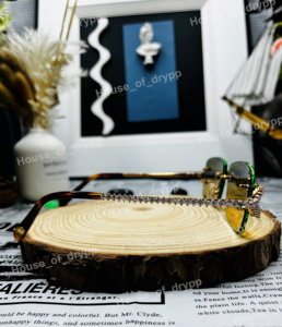 Gafas de Sol Redondas con Incrustaciones de Diamantes Moissanite, Estilo Hip Hop, Lujosas, Brillantes, Corte Brillante - Product Image 4