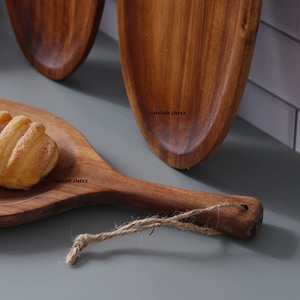 Handcrafted Wooden Leaf Shape Tray <b>for</b> Serving and Home <b>Decor</b> | Rustic Natural Wood Platter <b>for</b> Snacks, <b>Fruits</b>, and Center Table - Product Image 5