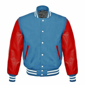 Professional Lettermen Puffer <b>Jacket</b> Windproof Comfortable <b>Leather</b> Sleeves High Varsity <b>Jacket</b> OEM Service Cheap Price Wholesale - Product Image 6