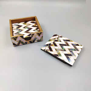 Posavasos de té de madera de diseño lujoso y creativo, posavasos de madera de forma cuadrada para el hogar o la cocina del Hotel, decoración del hogar - Product Image 1