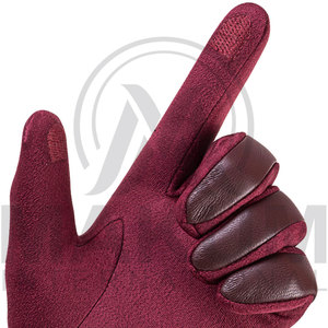 Unisex Winter Warm Dressing Driving <b>Gloves</b> Brown Color Leather with <b>Touch</b> <b>Screen</b> in very cheap price - Product Image 5