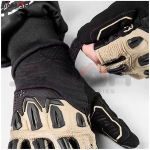 Guantes tácticos de medio dedo para tiro, ciclismo, paintball, motociclismo, conducción, guantes sin dedos para paintball para hombres - Product Image 5