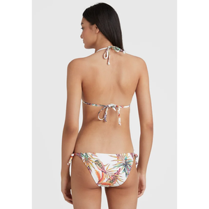 Women's Floral Print <b>Bikini</b> <b>Set</b> Halter <b>Triangle</b> Top Tie Side Bottom Swimwear 2 Piece Stretch Beachwear - Product Image 4