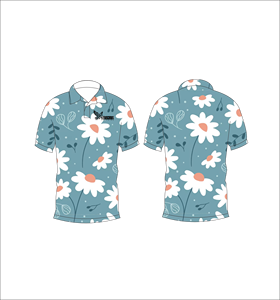 Camisa Polo con Estampado Floral para Hombre, Manga Corta, Algodón, Informal, Transpirable, Tela Oxford, Largo Regular, Logotipo Frontal, Ropa de Verano - Product Image 1