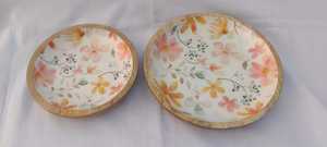 Handmade Wooden Bowls Floral Design Wood Handicraft Food Serving <b>Gifting</b> - Product Image 2