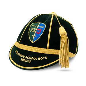 Gorras de Alta Calidad con Logotipo Personalizado, Gorra Deportiva de 5 Paneles con Diseño de Puntos, 100% Algodón, Borla con Flecos Dorados, Colores Personalizados - Product Image 1