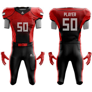 Custom <b>Maroon</b> Coral American Football Uniform Set Breathable Quick Dry Polyester Team Jersey Pants Sportswear Plus Size Unisex - Product Image 5
