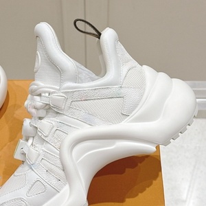 Baskets décontractées de créateur de mode avec logo, tendance, pour la marche, qualité supérieure, diverses séries, en cuir de vachette, à lacets - Product Image 5