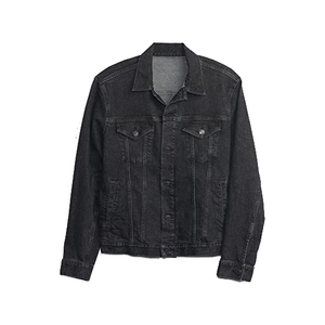 Turn <b>Down</b> Collar High Quality Canvas Denim Jacket for Men OEM Street Casual Style Hot Selling Jean Jacket from Pakistan - Product Image 4
