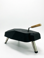 Four à granulés de bois portable de 12 pouces avec fonction de cuisson pour barbecue, steak et pizza