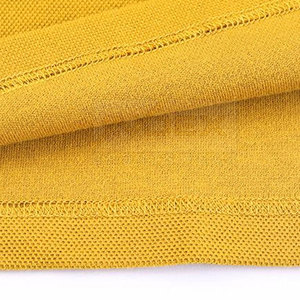 เสื้อโปโลแขนสั้นผู้ชาย INDEX สีมัสตาร์ด ปักโลโก้ สวมใส่สบาย ระบายอากาศได้ดี ทรงปกติ - Product Image 5