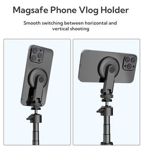 Soporte Magnético MagSafe para Teléfono con Montura para Trípode de 1/4'' y Zapata Fría, Soporte Ajustable para Smartphone para Foto y Video - Product Image 4