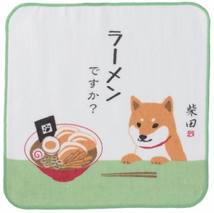 Serviette de toilette carrée pour enfant, imprimée Shiba Inu, 100% coton, écologique, résistante aux enfants, avec motif animalier, pour les voyages et la plage - Product Image 4