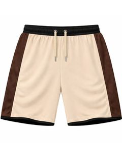 Ensemble T-shirt et short de sport beige marron pour homme, respirant, séchage rapide, tenue de sport, course à pied, entraînement, fitness, vêtements de sport - Product Image 2