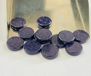 Cuentas de Disco Planas de Piedra Arenisca Azul para Fabricación de Joyas, Suministros de Artesanía al por Mayor - Product Image 3