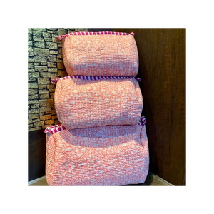 Hand Block Print Cosmetic Vanity Bag <b>for</b> Women Travel <b>Makeup</b> Organizer Zipper Pouch Premium Ethnic Handmade <b>Storage</b> Pouch - Product Image 2