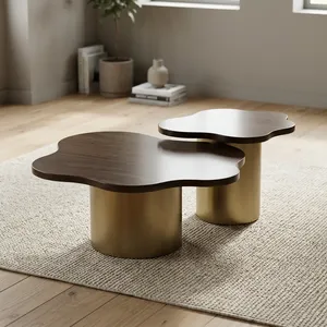 Modern Metal <b>Nesting</b> Coffee <b>Table</b> Contemporary Design Living Room Furniture - Product Image 5