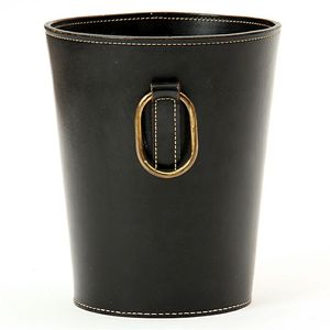 Luxury Metal Dustbin <b>with</b> Gold <b>Lid</b> Modern Ribbed Trash Can for Home & Office - Product Image 5