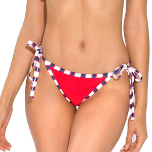 Ensemble de maillots de bain bikini 2 pièces sans couture pour femmes, uni/à rayures, avec bijoux, écologique, sexy, soutien-gorge et culotte, collection 2026, vente chaude aux États-Unis - Product Image 1