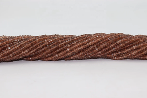 Cuentas Rondelle facetadas de andalucita de 3,5-4mm de calidad AAA, hebra de 14 pulgadas para fabricación de joyas, piedras preciosas naturales - Product Image 3