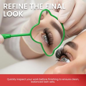 Anti Fog Eyelash Extension <b>Mirrors</b> Clear Reflection Beauty Tools Custom Magnification Single Side Lash Inspection <b>Mirrors</b> - Product Image 2