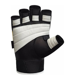 Gants de musculation demi-doigts en cuir respirant, antidérapants en PU, unisexes pour activités de plein air - Product Image 1