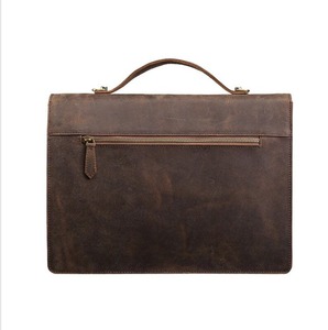 Maletín de Cuero Genuino Crazy Horse de Grano Completo para Hombre, Maletín para Portátil de 15 Pulgadas, Maletín de Cuero para Oficina, Modelo LLB-0353 - Product Image 3