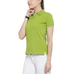 Polo décontracté pour femme, essentiel pour l'été, en piqué de coton doux, à manches courtes, uniforme de bureau, vente en gros, usine OEM ODM - Product Image 5