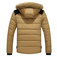 Nouvelles parkas épaisses et chaudes pour hommes, manteaux d'hiver décontractés pour hommes, vestes matelassées en coton à col montant pour hommes