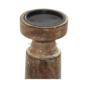 Indian Manufacturers' Handcrafted Wooden <b>Candle</b> Holders Rustic Modern Designs Vintage Heart-<b>Shape</b> Bowls for Home Decor Weddings - Product Image 6