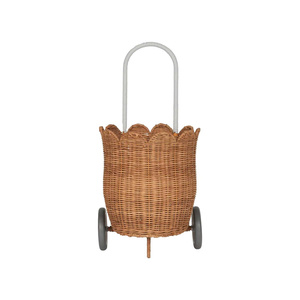 Multi Functional Lightweight Portable Rattan Kids <b>Storage</b> Trolley Spacious Toy Organizer Rolling <b>Cart</b> Versatile Nursery OEM ODM - Product Image 3